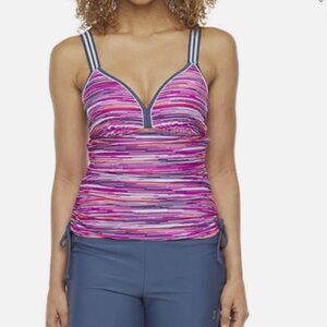Free Country Magenta Slate Tankini - EUC